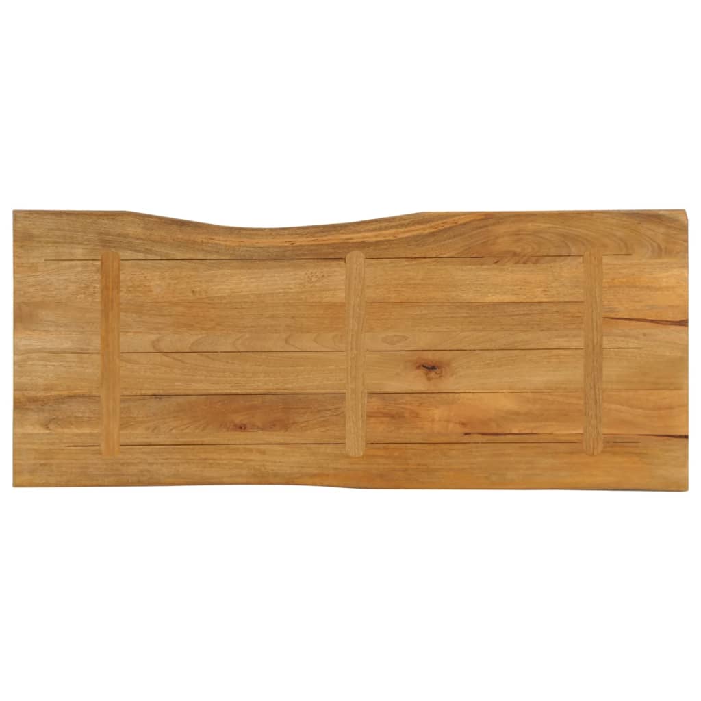 Dessus de table 140x60x2,5 cm bord vivant bois massif manguier - XIOS