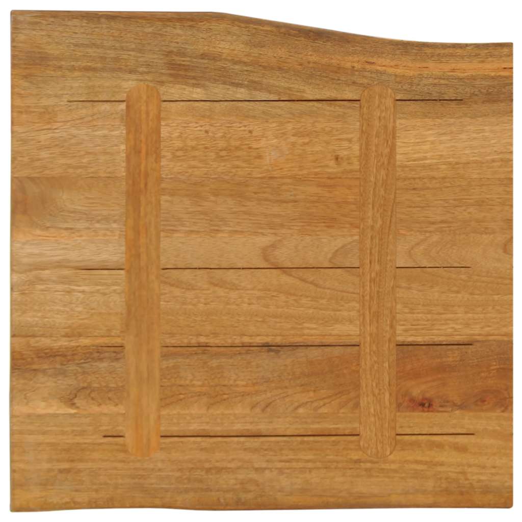 Dessus de table 40x40x3,8 cm bord vivant bois massif manguier - XIOS