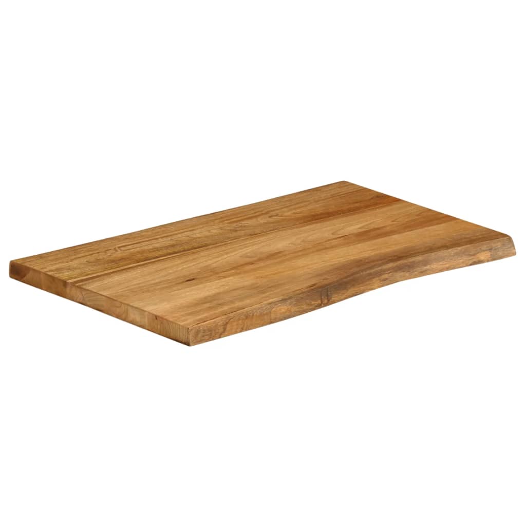 Dessus de table 70x60x3,8 cm bord vivant bois massif manguier - XIOS