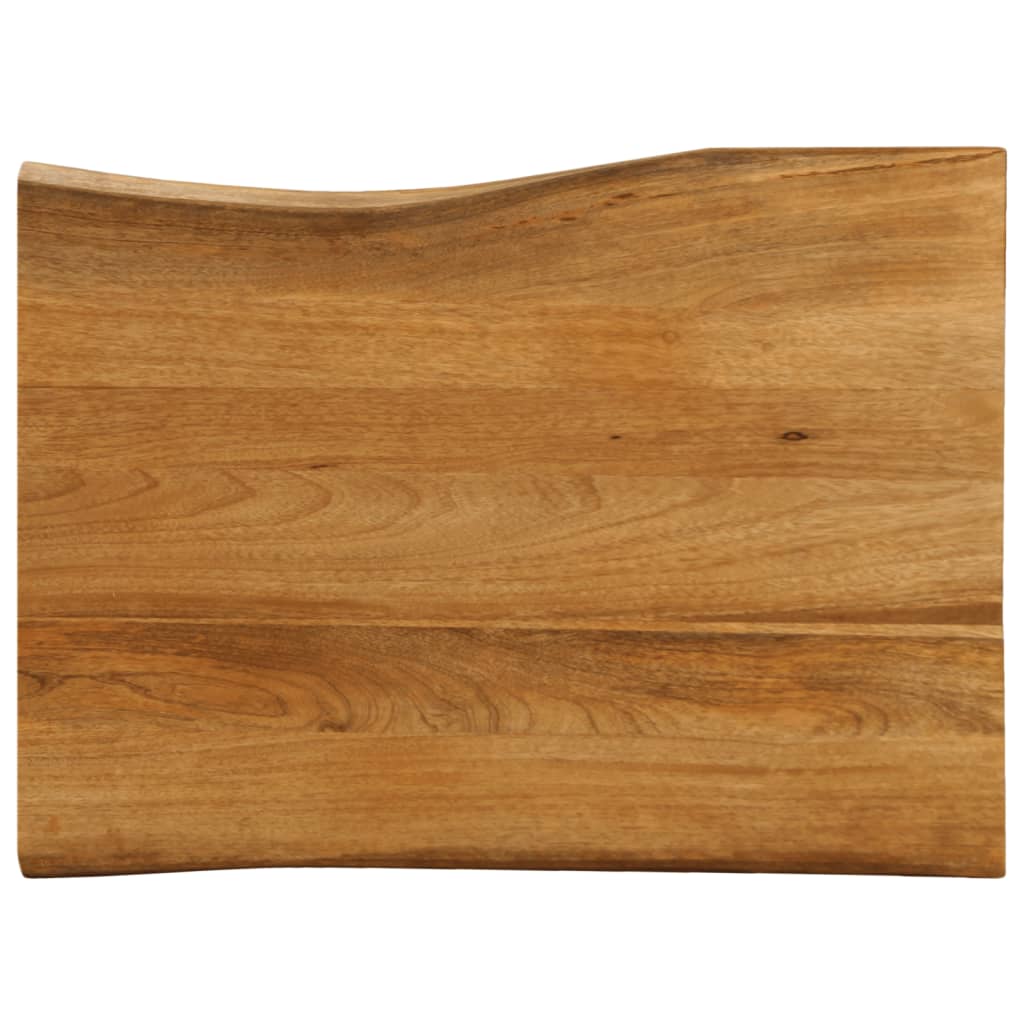 Dessus de table 80x60x3,8 cm bord vivant bois massif manguier - XIOS