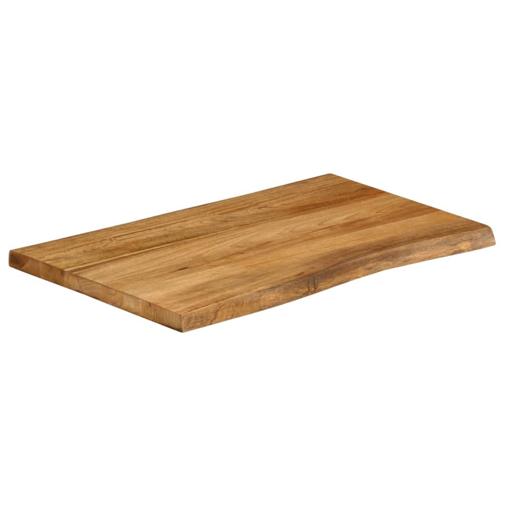 Dessus de table 80x60x3,8 cm bord vivant bois massif manguier - XIOS