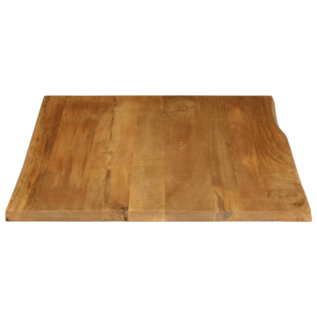 Dessus de table 90x80x3,8 cm bord vivant bois massif manguier