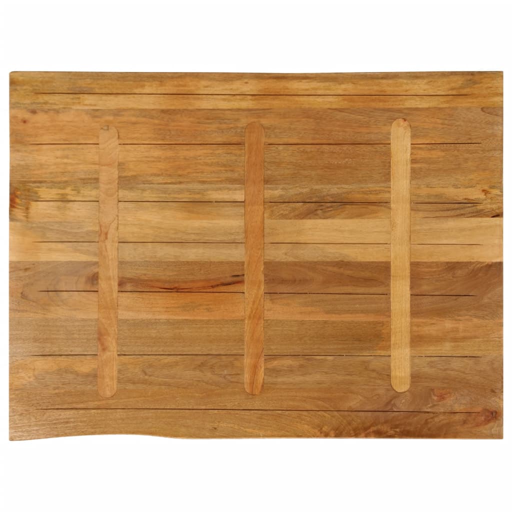 Dessus de table 90x80x3,8 cm bord vivant bois massif manguier