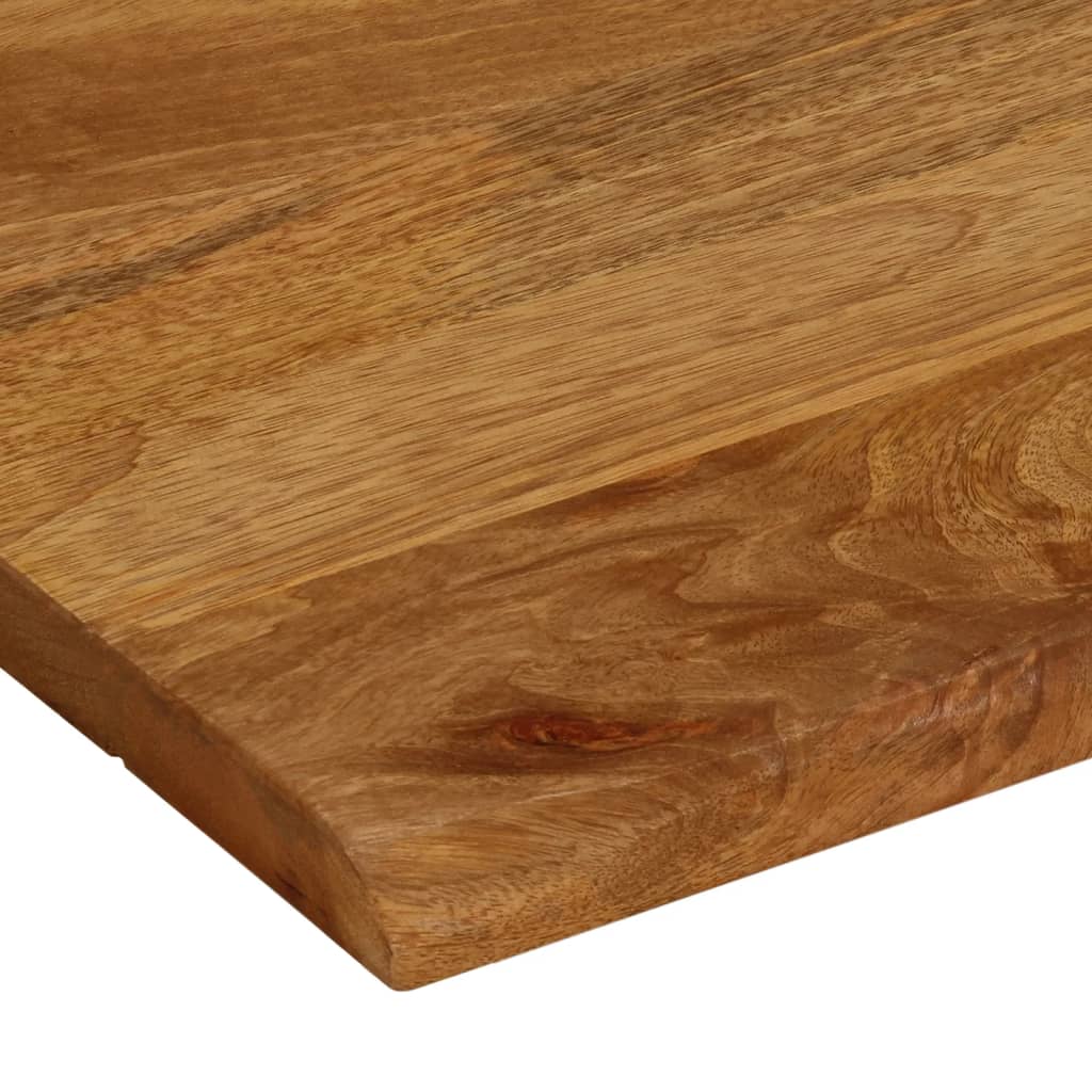Dessus de table 90x80x3,8 cm bord vivant bois massif manguier