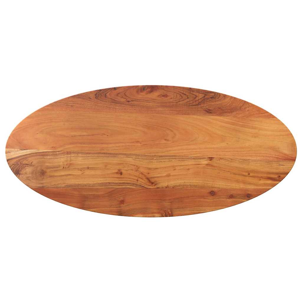 Dessus de table 80x40x3,8 cm ovale bois massif d'acacia - XIOS