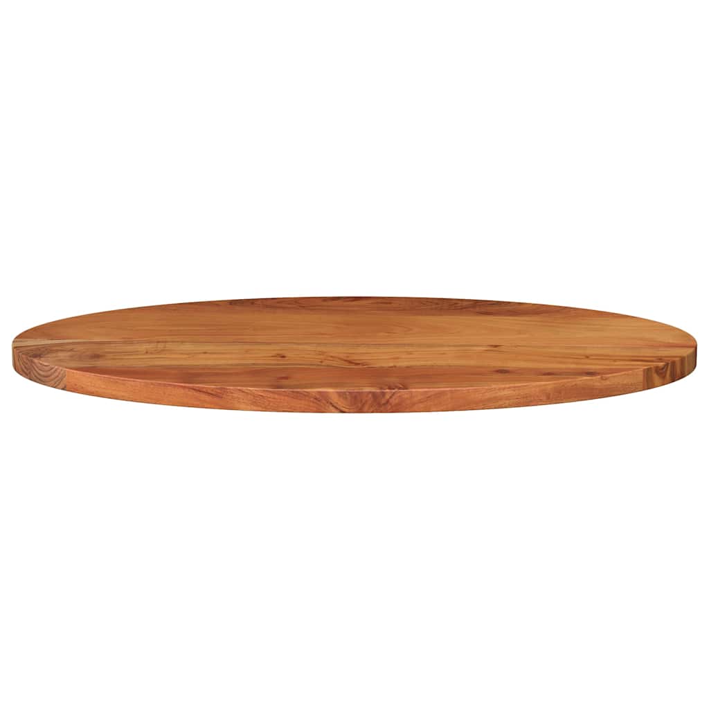 Dessus de table 80x40x3,8 cm ovale bois massif d'acacia - XIOS