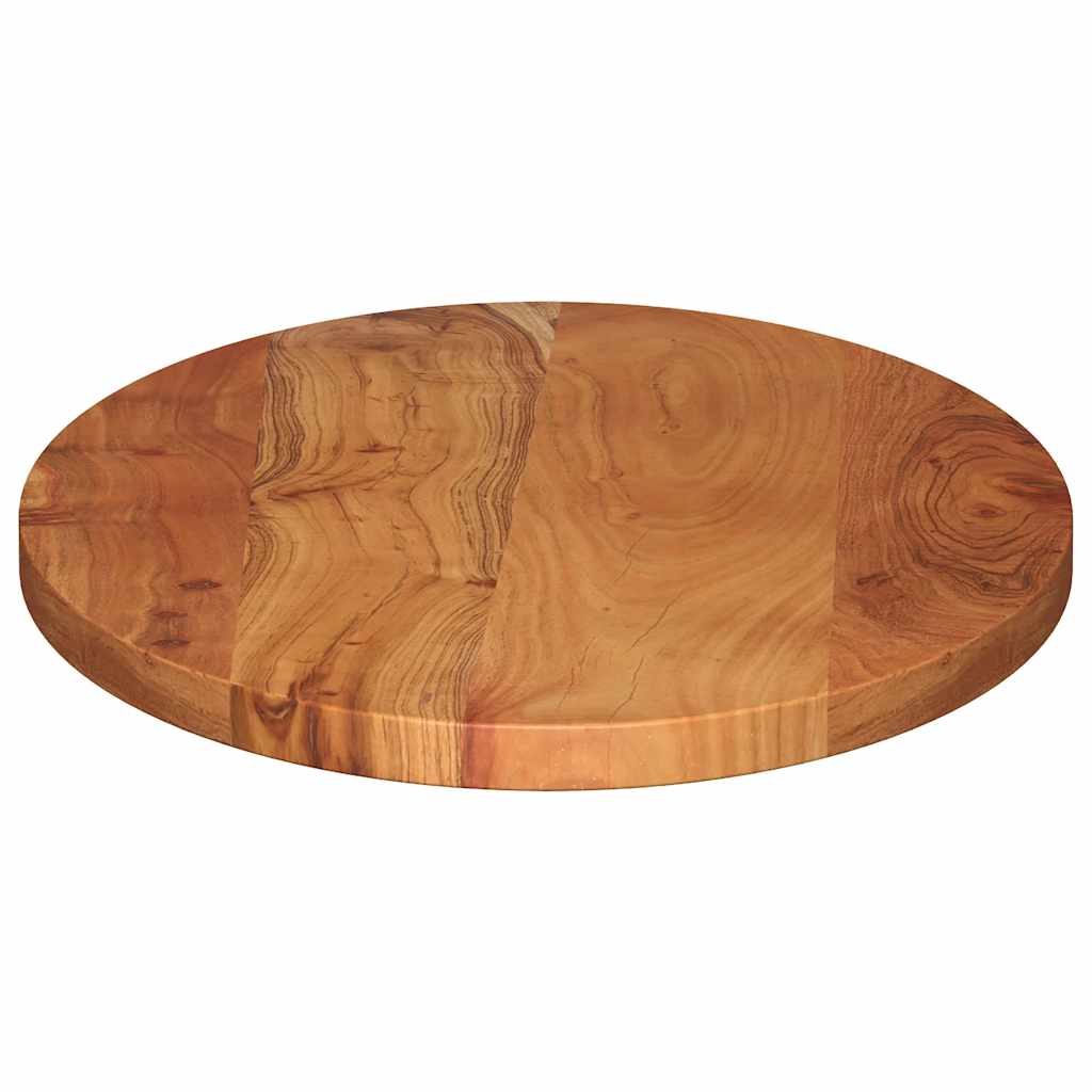 Dessus de table 80x40x3,8 cm ovale bois massif d'acacia - XIOS