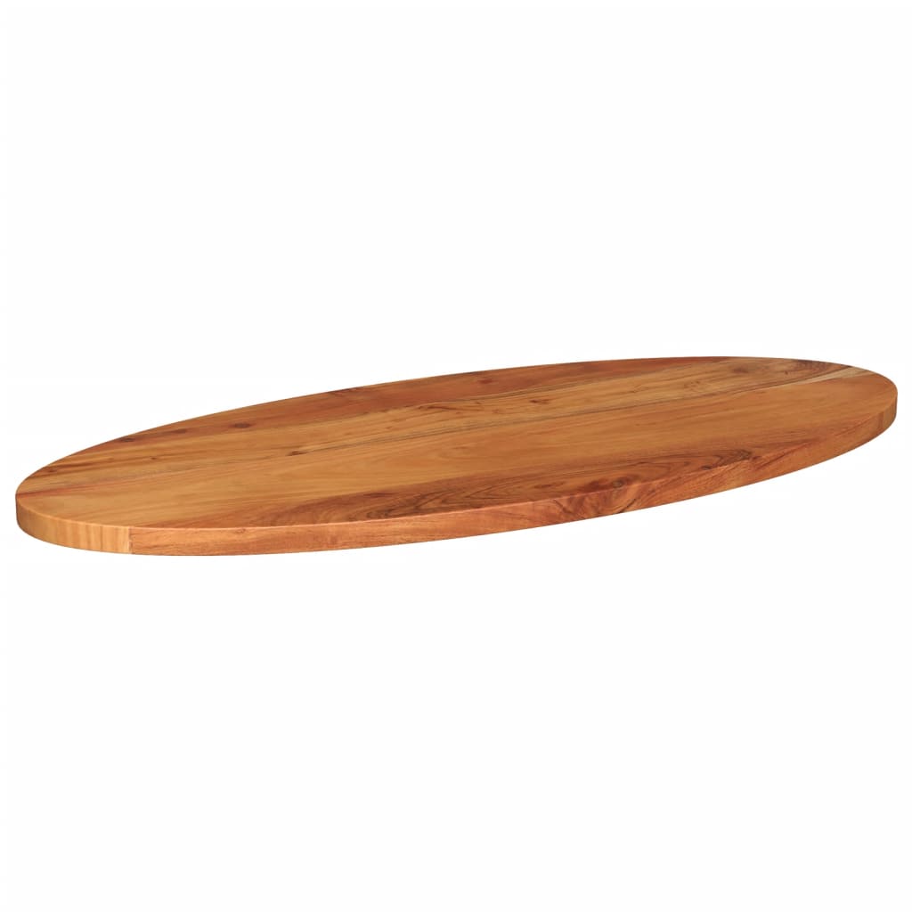 Dessus de table 110x40x3,8 cm ovale bois massif d'acacia - XIOS
