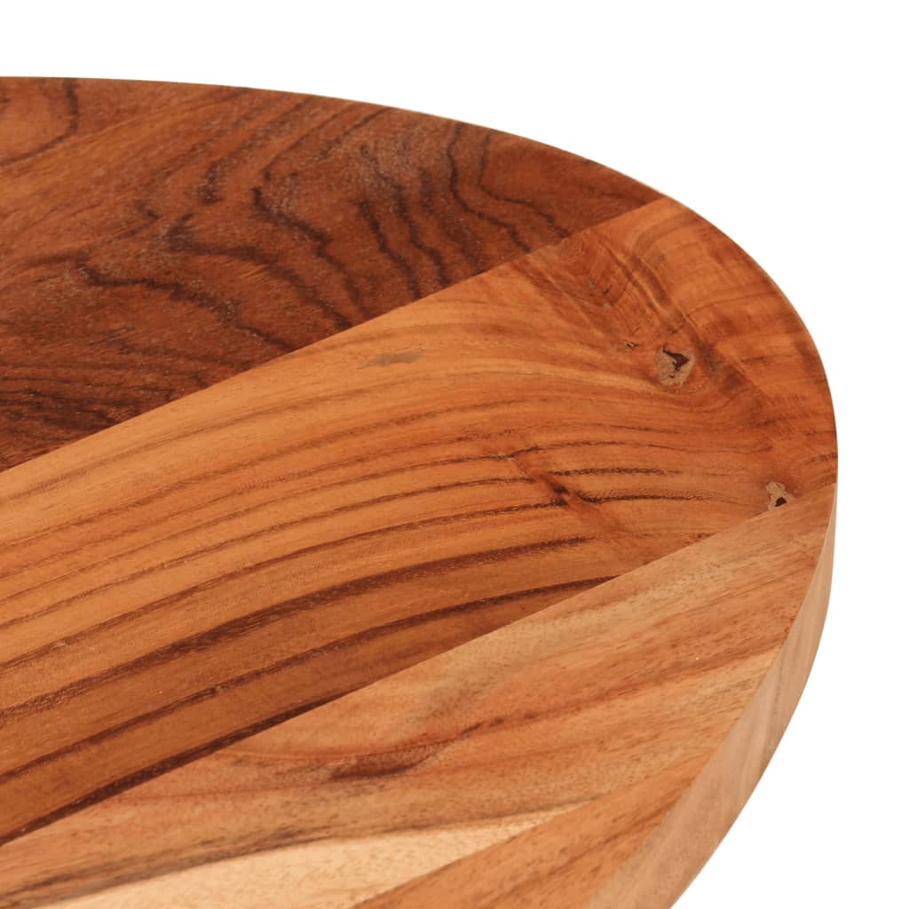 Dessus de table 100x50x3,8 cm ovale bois massif d'acacia - XIOS