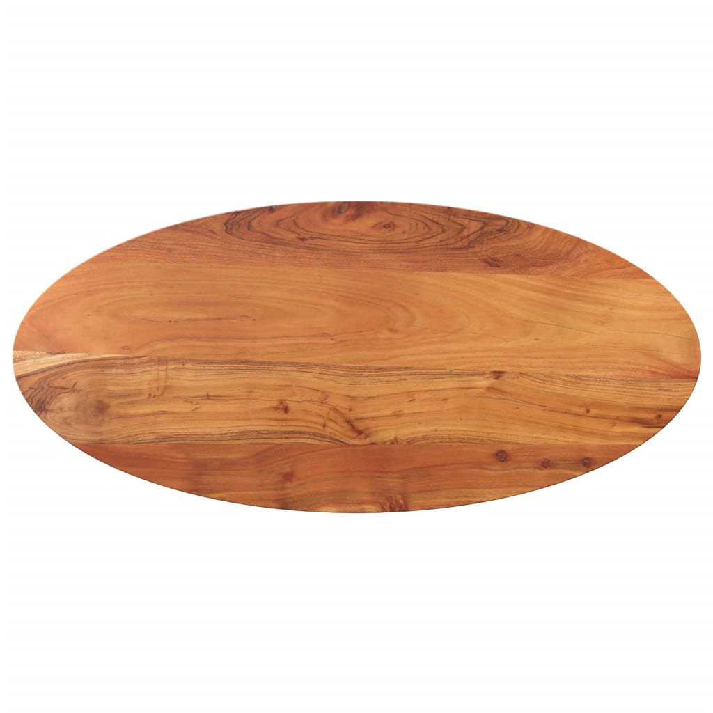 Dessus de table 120x50x3,8 cm ovale bois massif d'acacia - XIOS