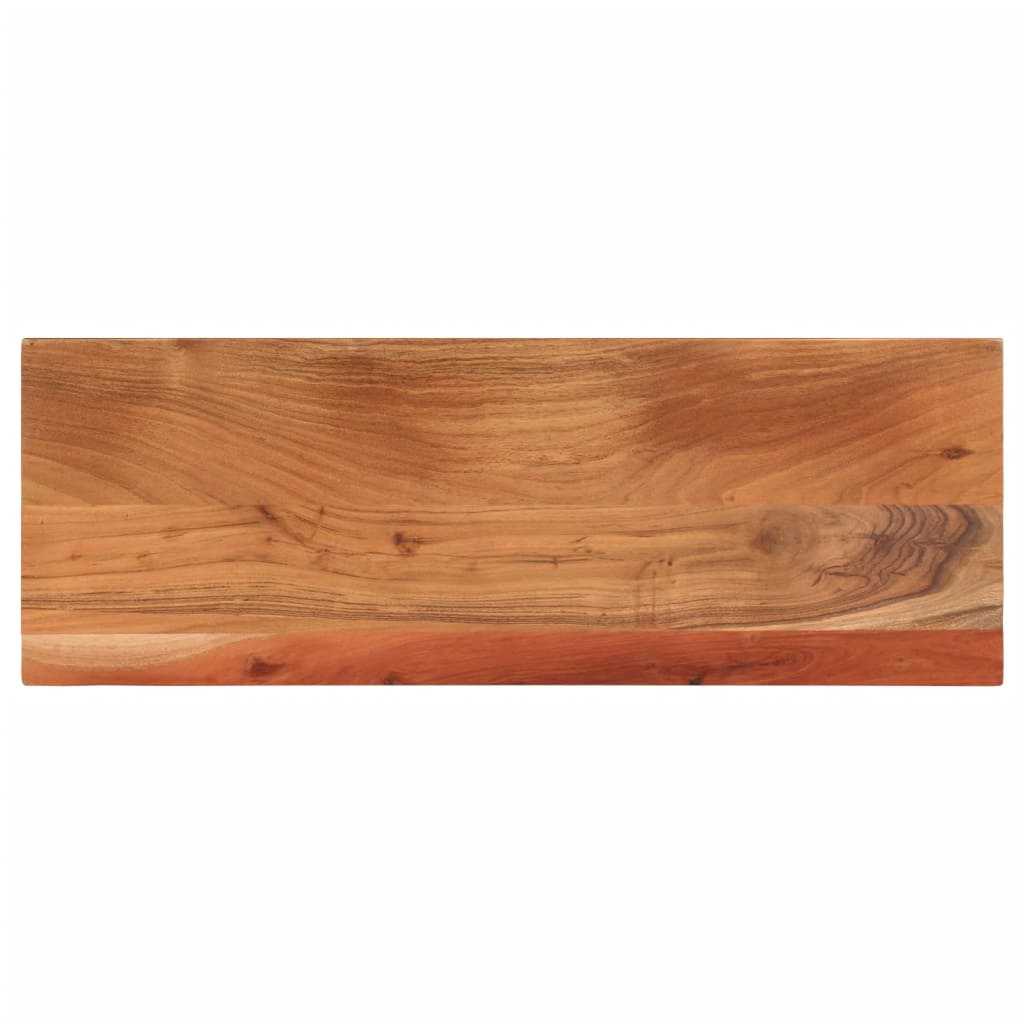 Dessus de table 80x20x2,5 cm rectangulaire bois massif d'acacia