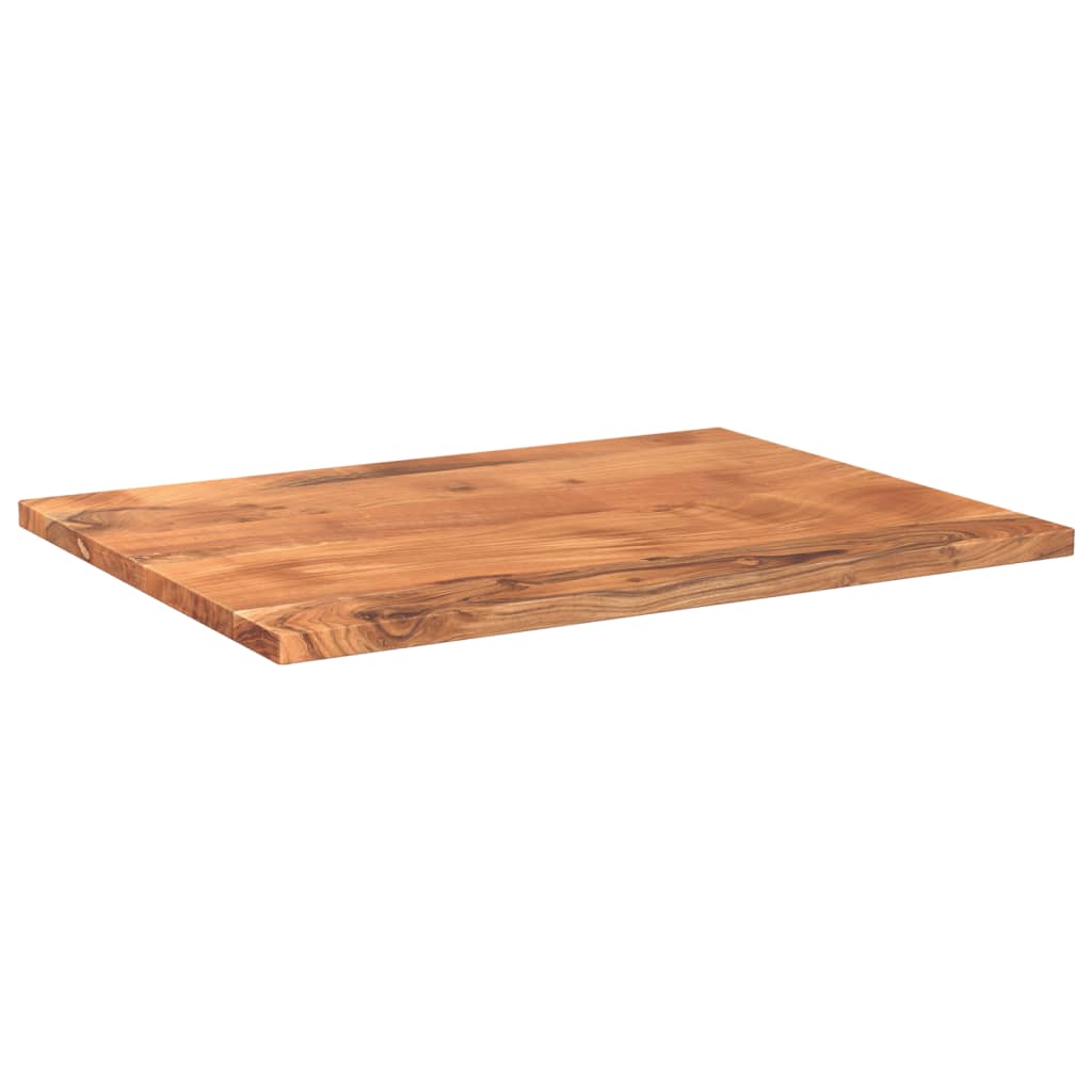 Dessus de table 70x60x2,5 cm rectangulaire bois massif d'acacia - XIOS
