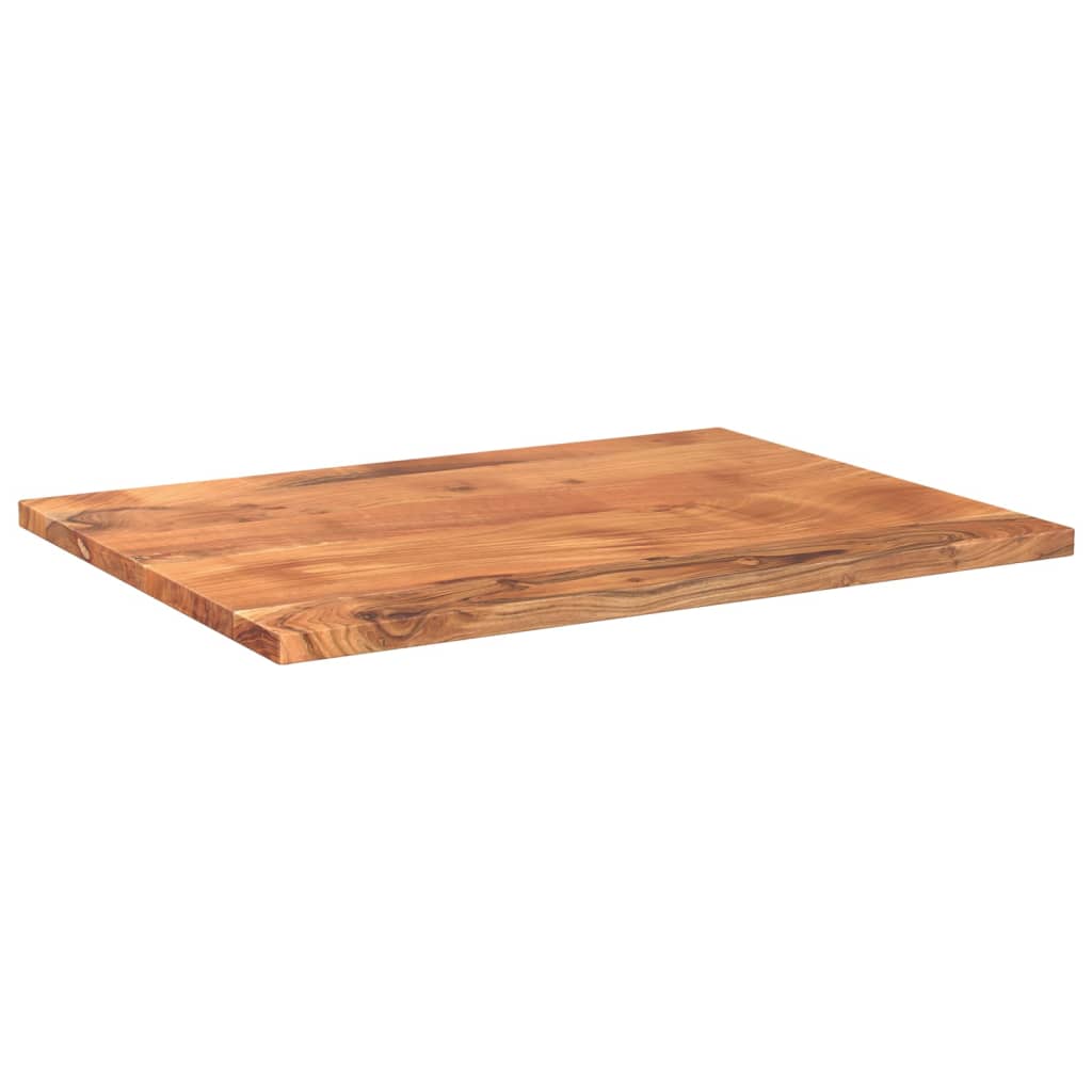 Dessus de table 80x60x2,5 cm rectangulaire bois massif d'acacia - XIOS