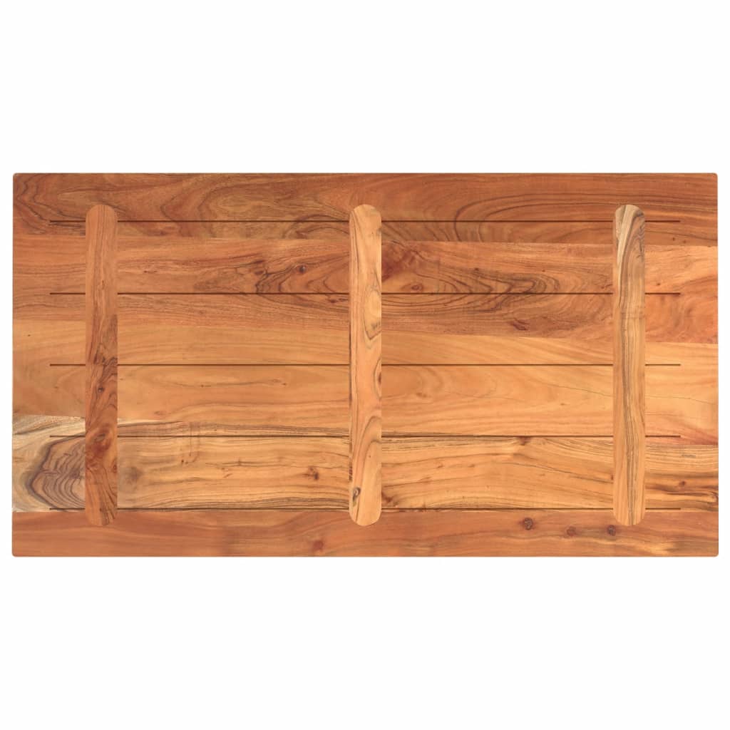 Dessus de table 110x60x2,5cm rectangulaire bois massif d'acacia