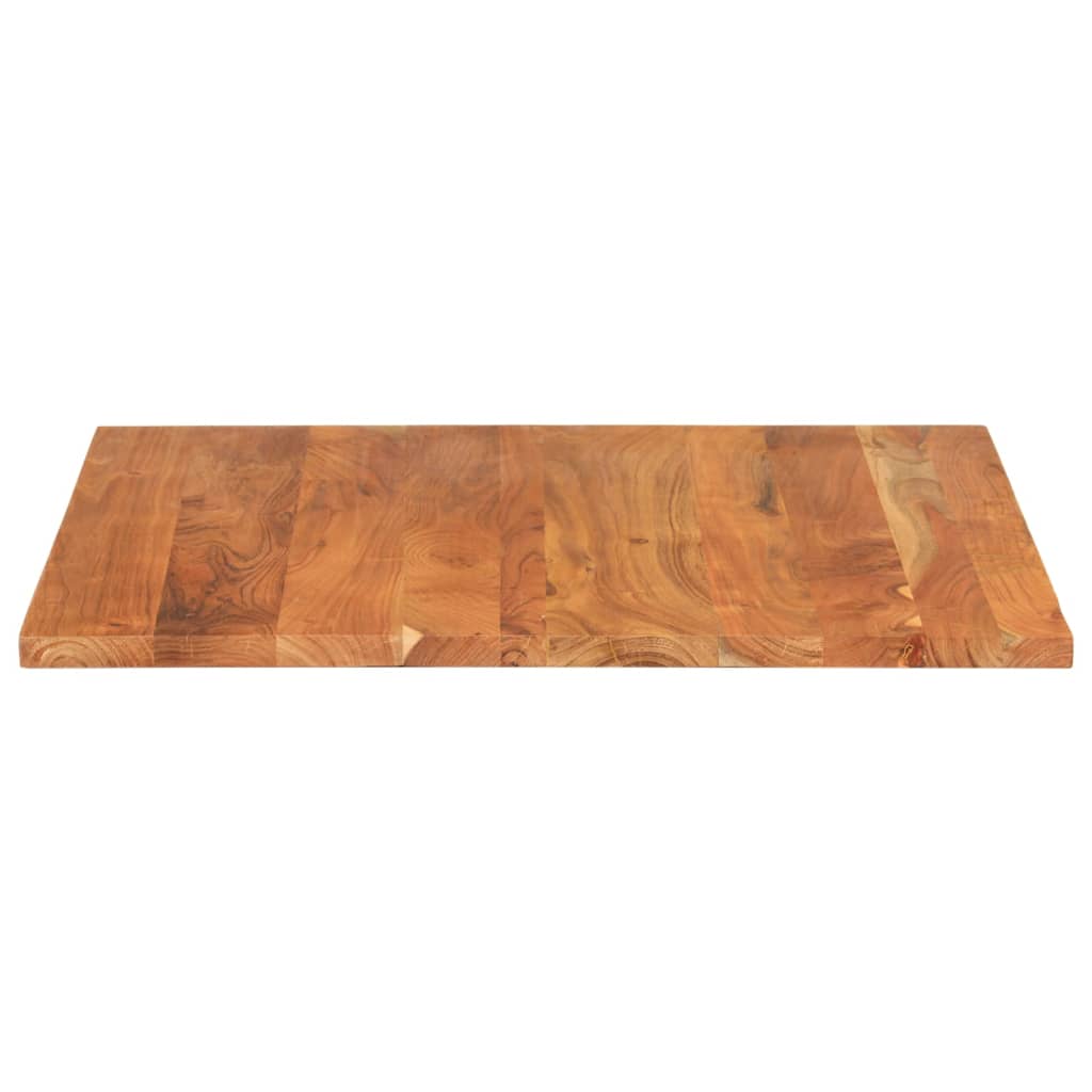 Dessus de table 80x80x2,5 cm carré bois massif d'acacia