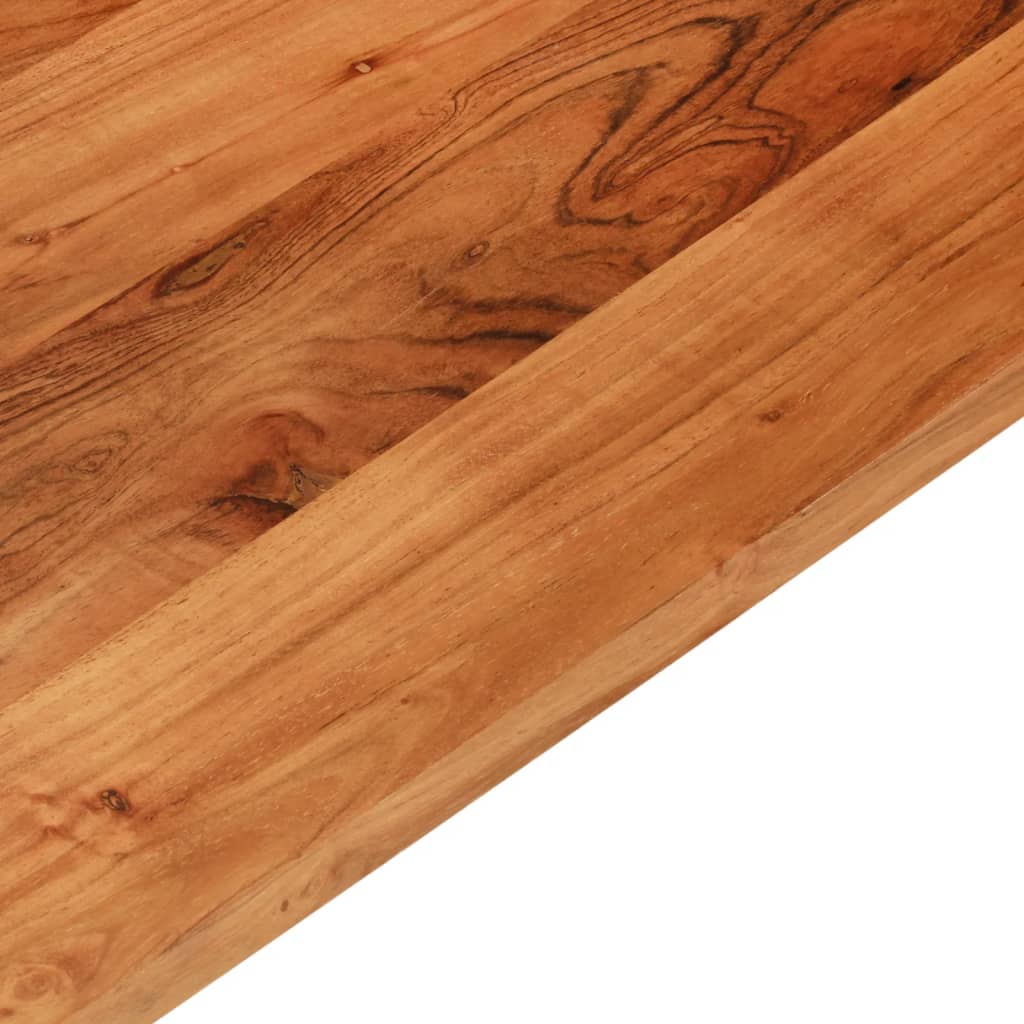 Dessus de table 80x80x2,5 cm carré bois massif d'acacia