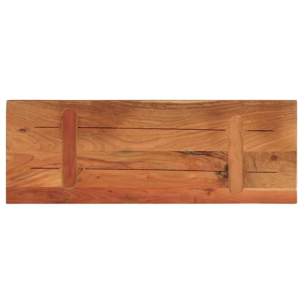 Dessus de table 70x40x3,8 cm rectangulaire bois massif d'acacia - XIOS