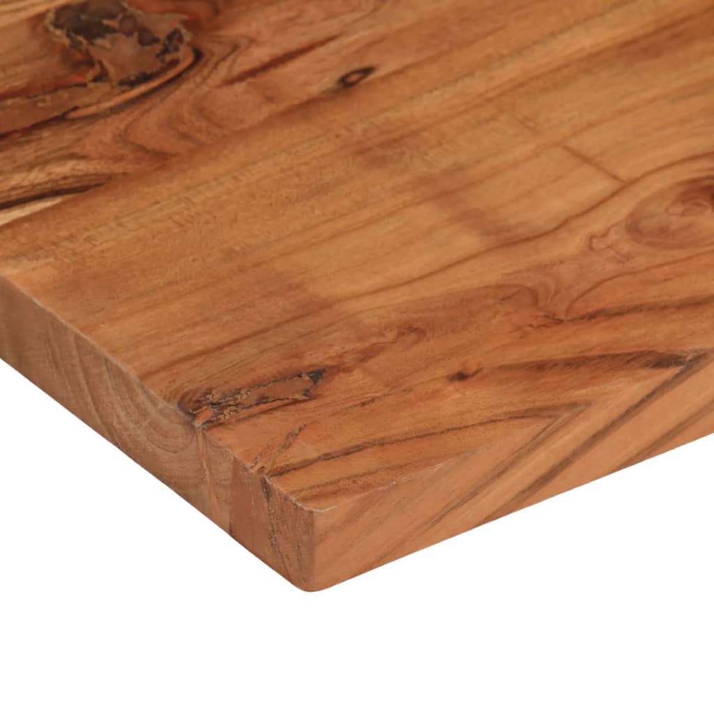 Dessus de table 80x40x3,8 cm rectangulaire bois massif d'acacia - XIOS