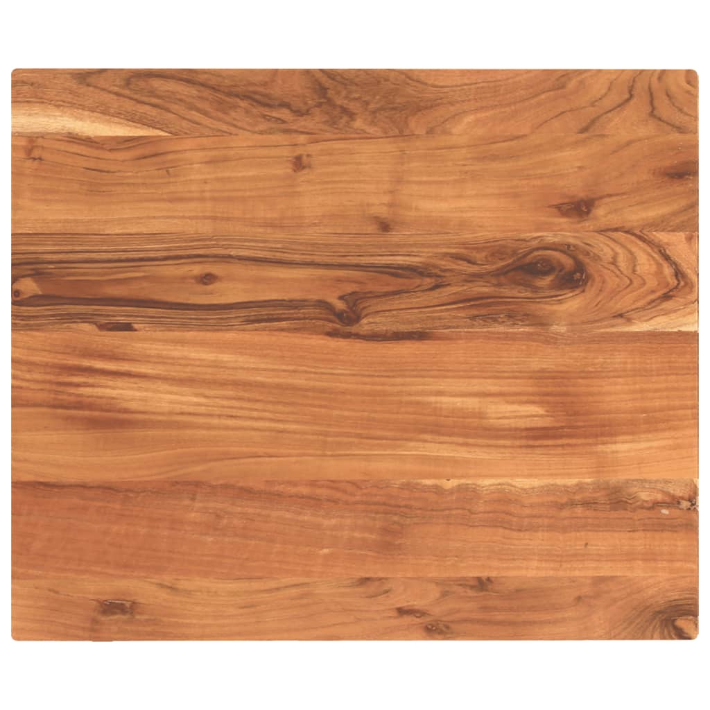 Dessus de table 60x50x3,8 cm rectangulaire bois massif d'acacia - XIOS