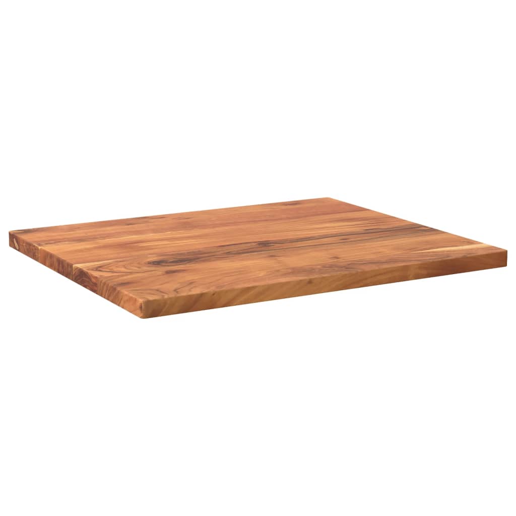 Dessus de table 60x50x3,8 cm rectangulaire bois massif d'acacia