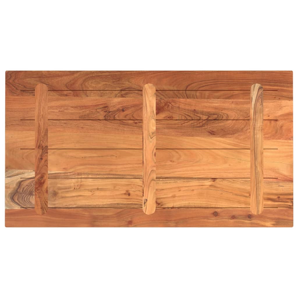 Dessus de table 100x50x3,8cm rectangulaire bois massif d'acacia - XIOS