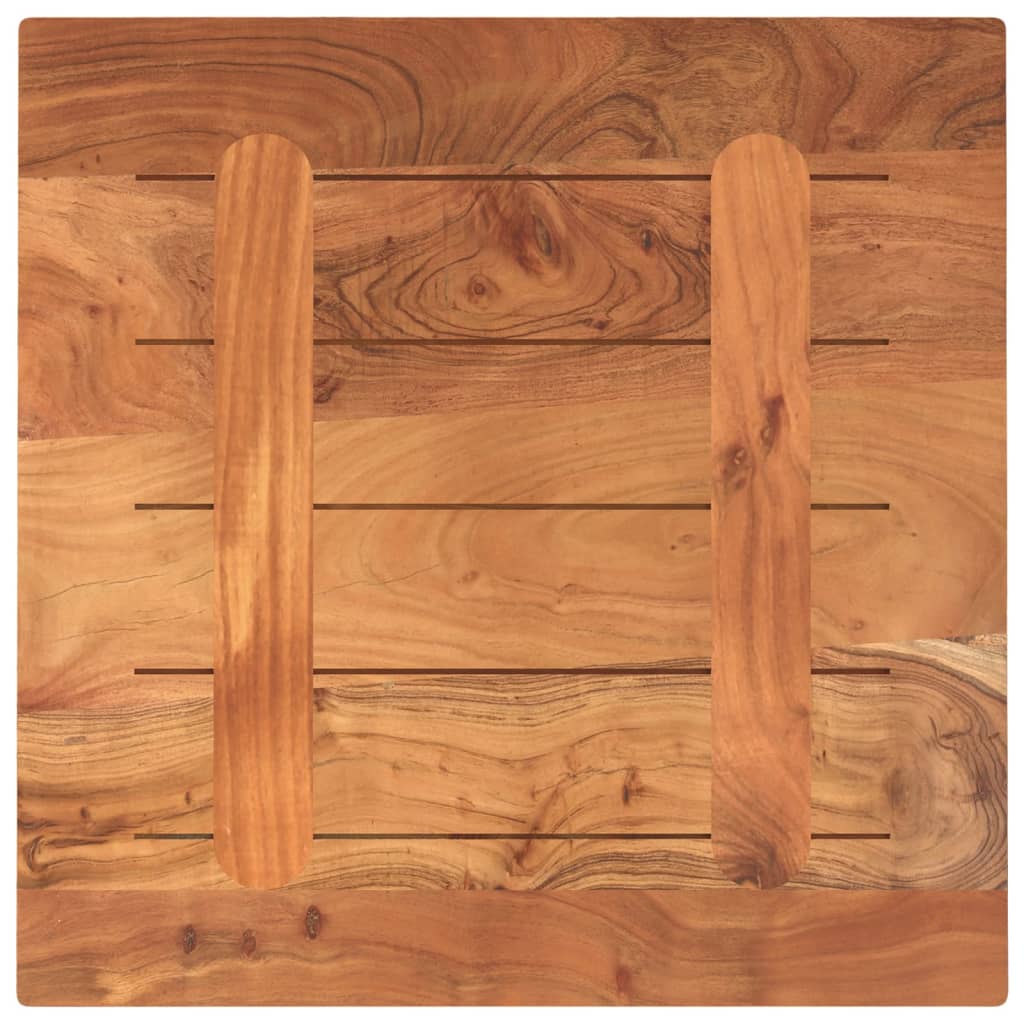 Dessus de table 60x60x3,8 cm carré bois massif d'acacia - XIOS