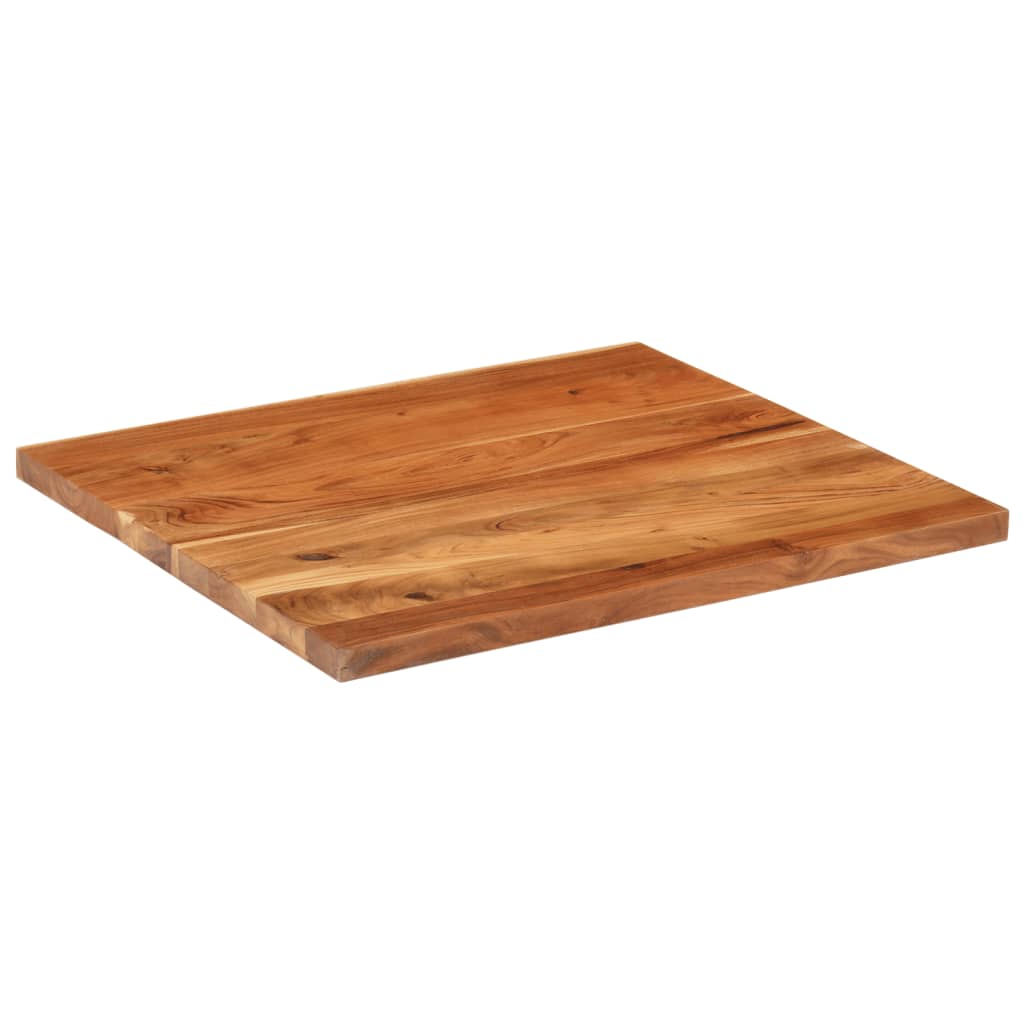 Dessus de table 90x80x3,8 cm rectangulaire bois massif d'acacia - XIOS