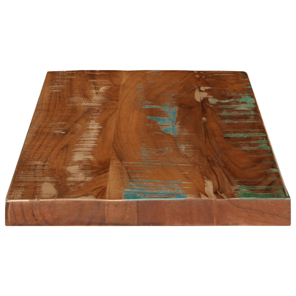 Dessus de table 50x20x2,5 cm rectangulaire bois massif récupéré - XIOS