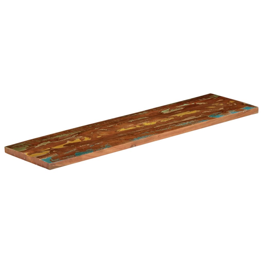 Dessus de table 110x40x2,5cm rectangulaire bois massif récupéré - XIOS