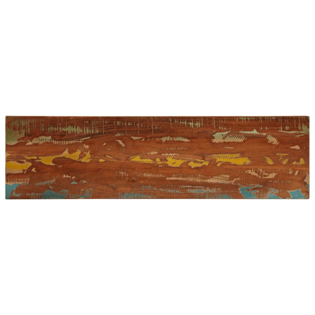 Dessus de table 120x40x2,5cm rectangulaire bois massif récupéré - XIOS