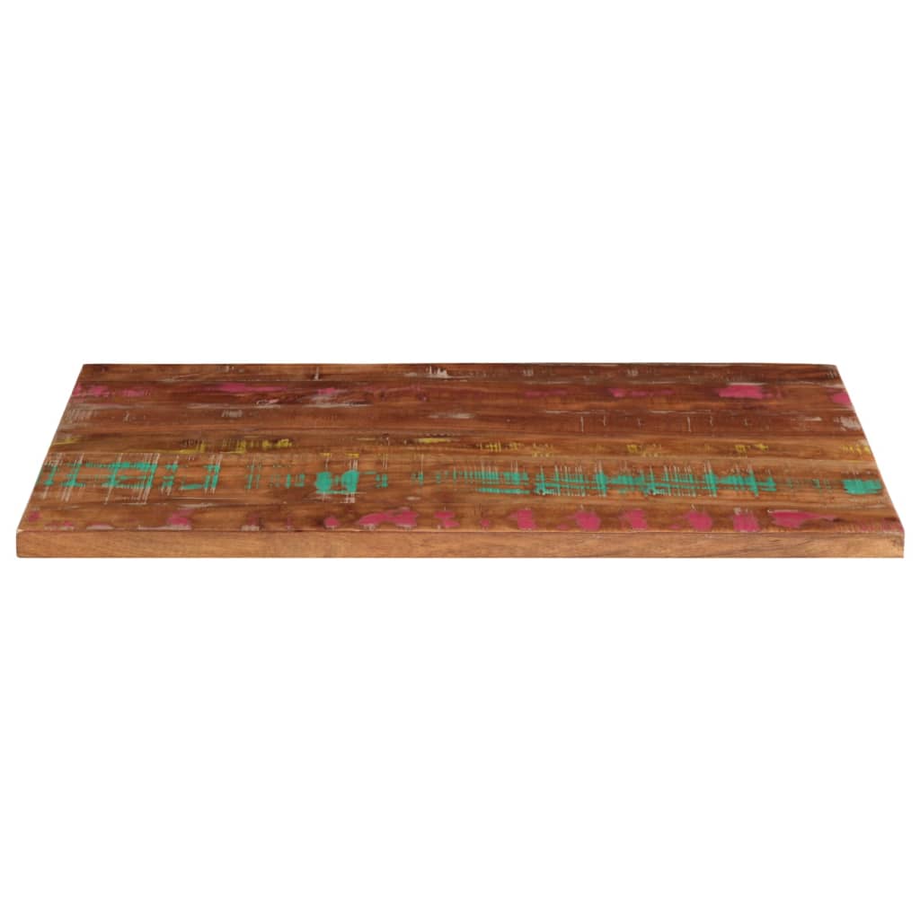 Dessus de table 120x50x2,5cm rectangulaire bois massif récupéré - XIOS