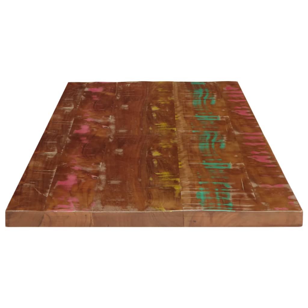 Dessus de table 120x50x2,5cm rectangulaire bois massif récupéré - XIOS