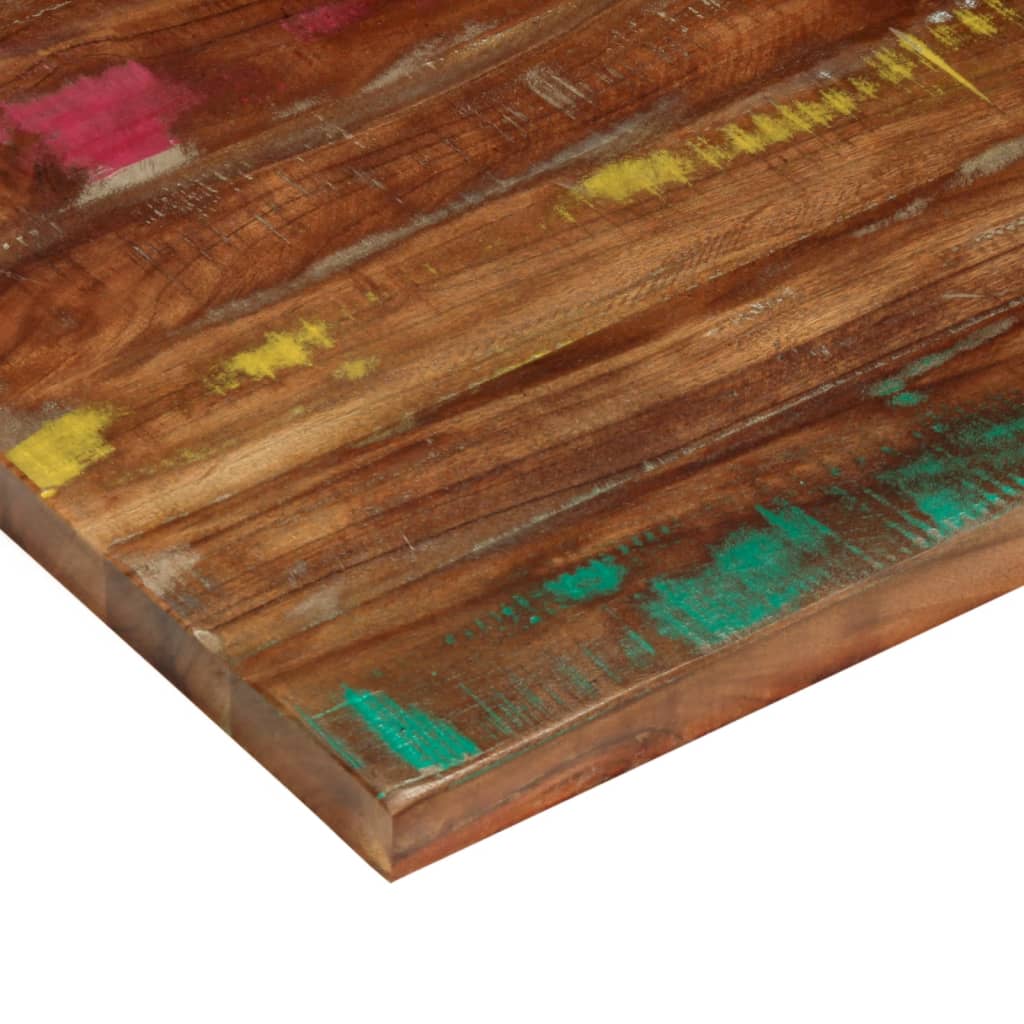 Dessus de table 120x50x2,5cm rectangulaire bois massif récupéré - XIOS