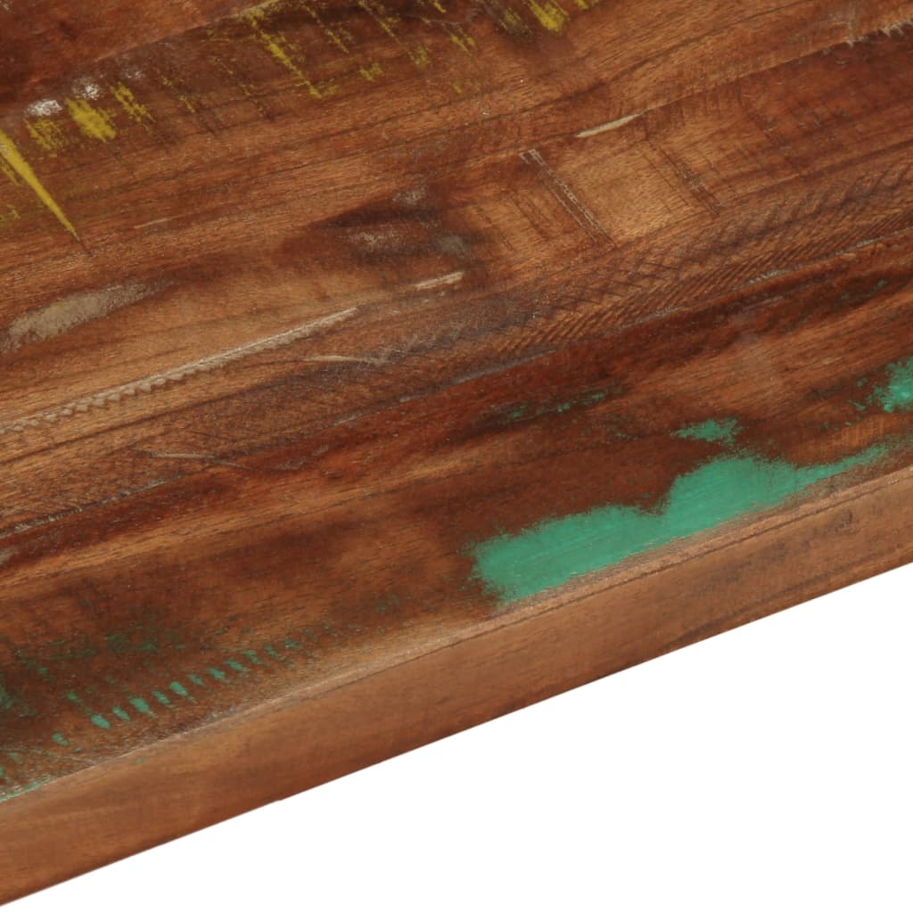 Dessus de table 120x50x2,5cm rectangulaire bois massif récupéré - XIOS