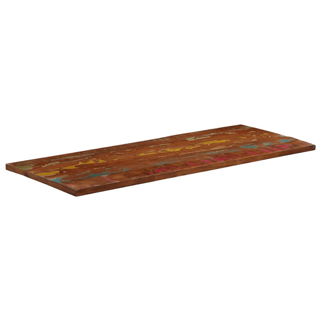 Dessus de table 160x50x2,5cm rectangulaire bois massif récupéré - XIOS