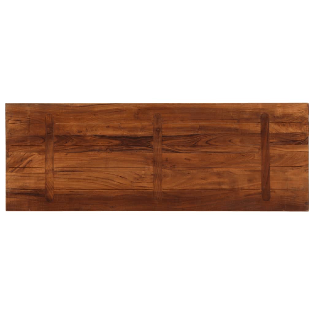 Dessus de table 160x50x2,5cm rectangulaire bois massif récupéré - XIOS