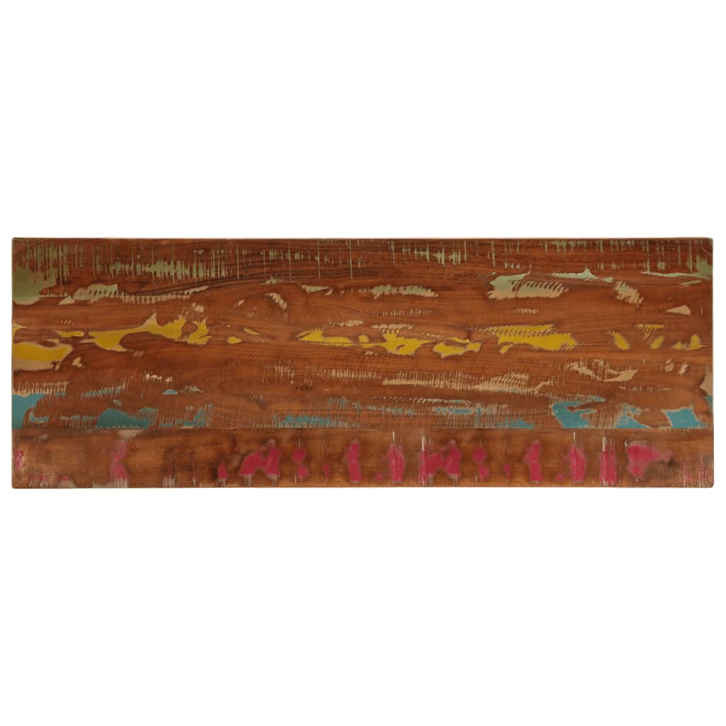 Dessus de table 140x60x2,5cm rectangulaire bois massif récupéré - XIOS