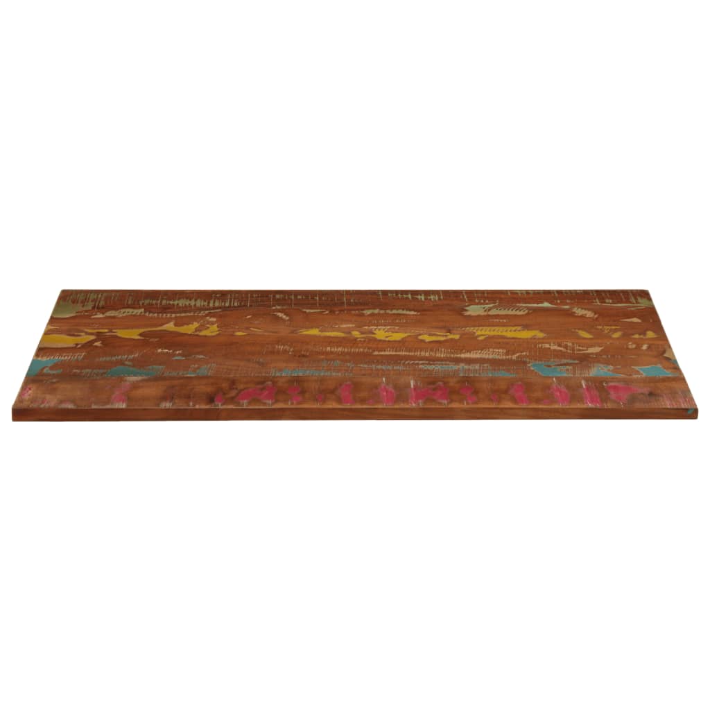 Dessus de table 140x60x2,5cm rectangulaire bois massif récupéré - XIOS