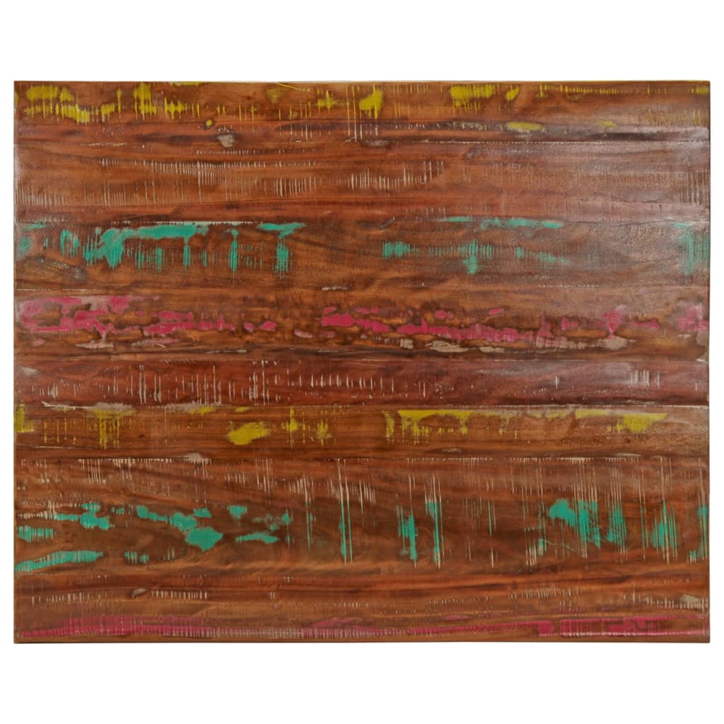 Dessus de table 90x80x2,5 cm rectangulaire bois massif récupéré - XIOS