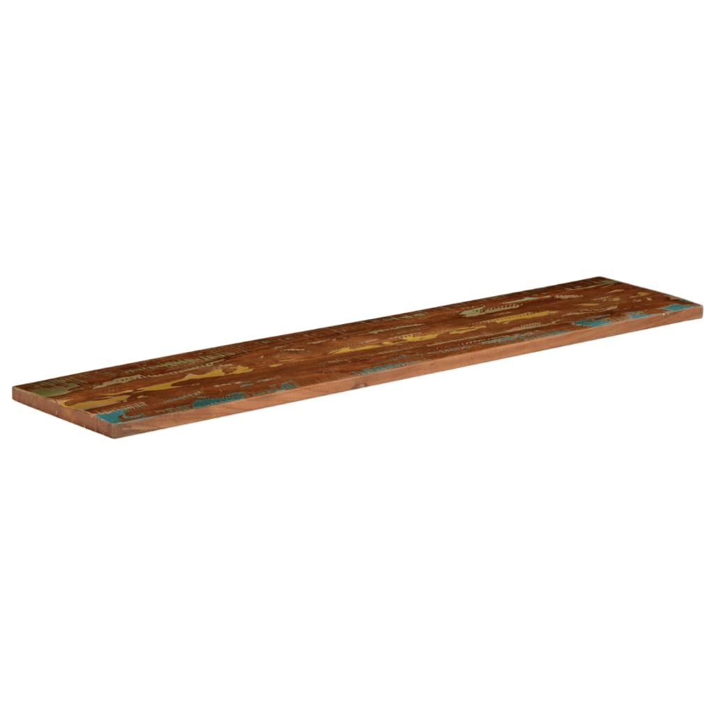 Dessus de table 140x20x3,8cm rectangulaire bois massif récupéré - XIOS
