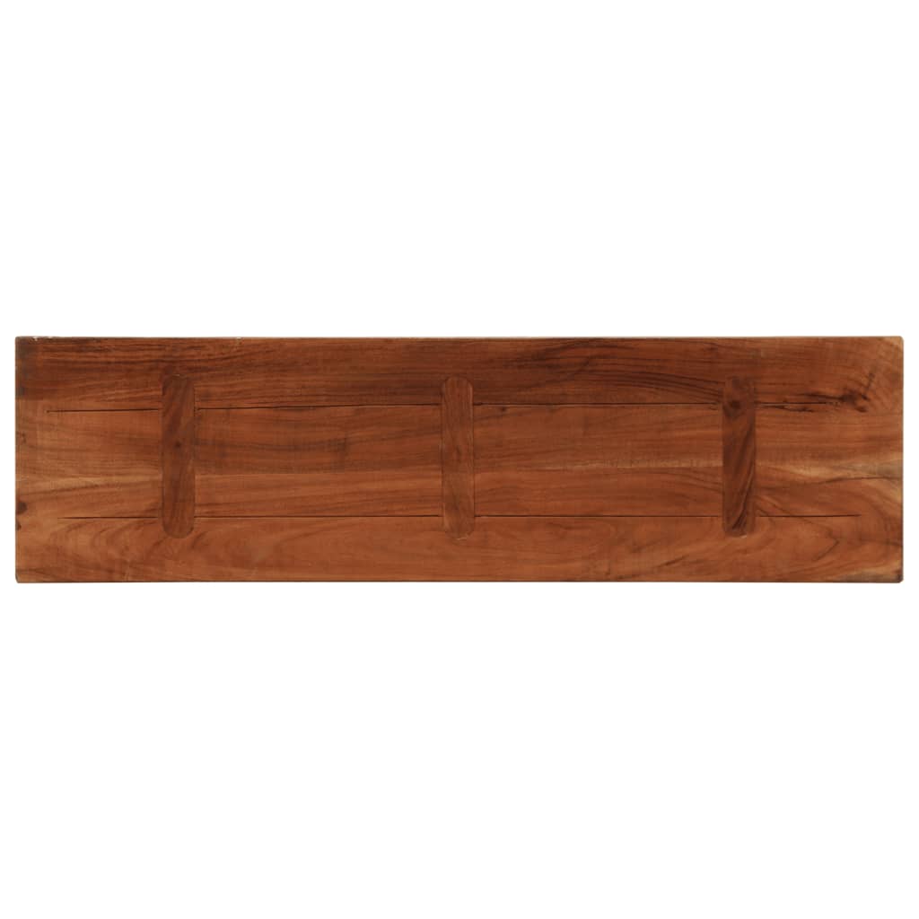 Dessus de table 120x30x3,8cm rectangulaire bois massif récupéré - XIOS