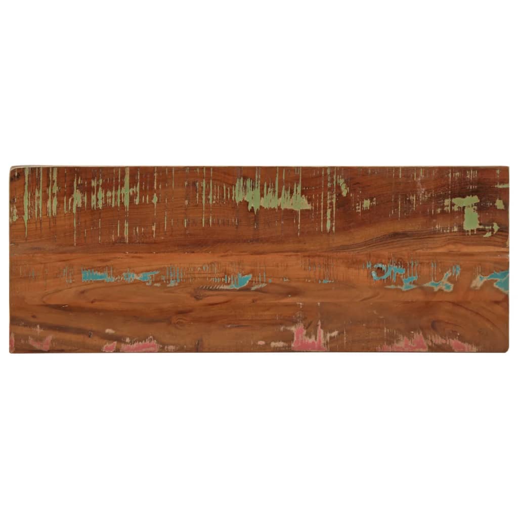 Dessus de table 90x40x3,8 cm rectangulaire bois massif récupéré - XIOS