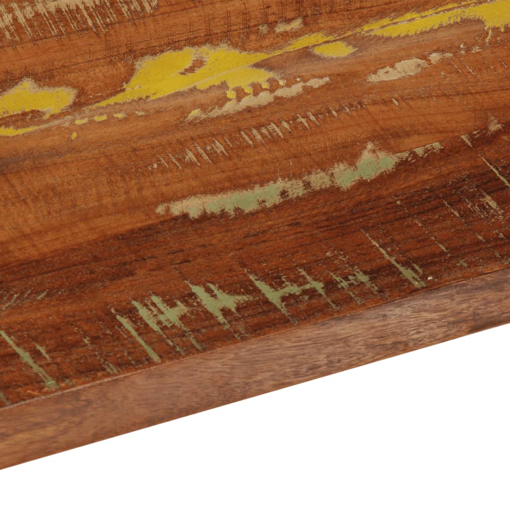 Dessus de table 120x40x3,8cm rectangulaire bois massif récupéré - XIOS