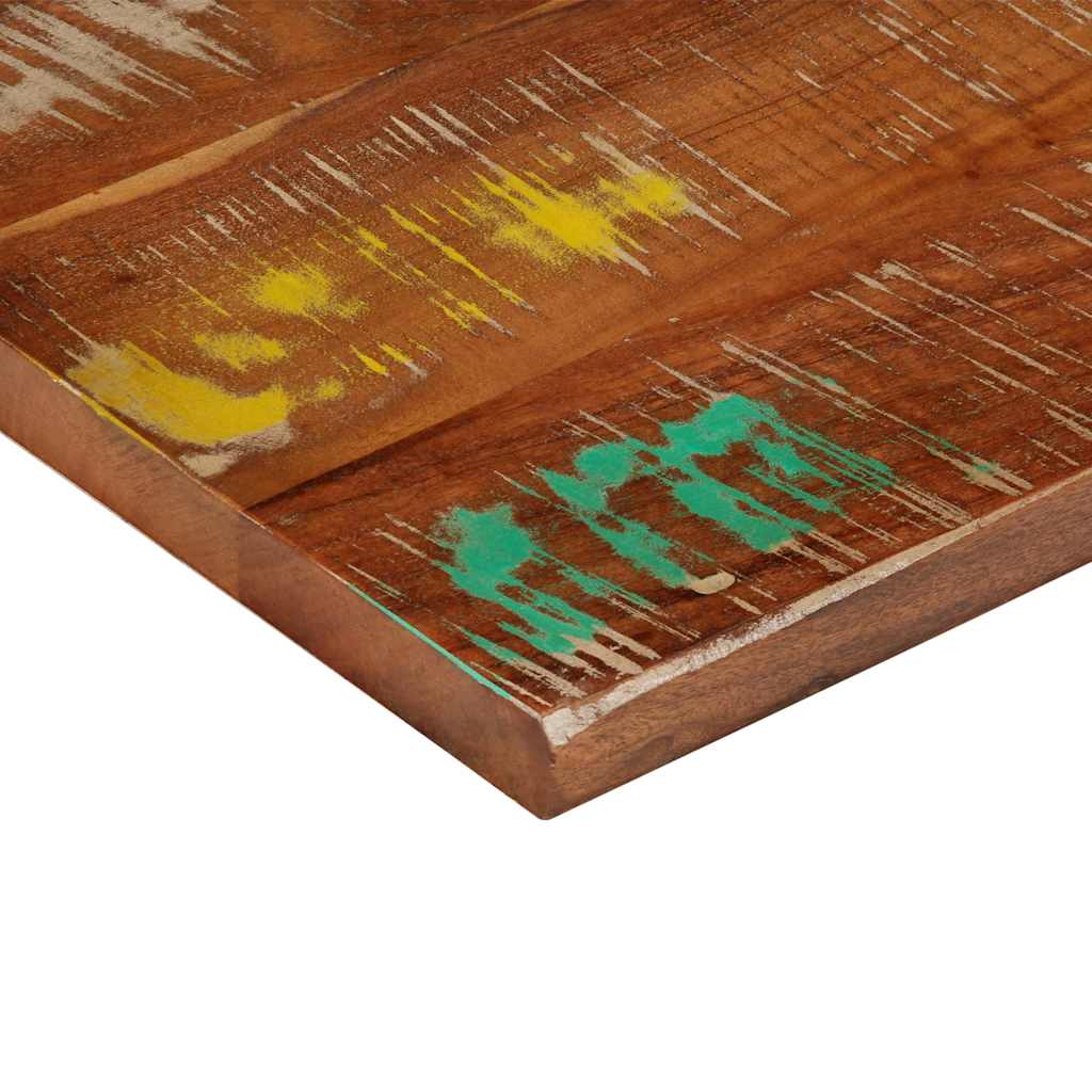 Dessus de table 50x50x3,8 cm carré bois massif de récupération - XIOS