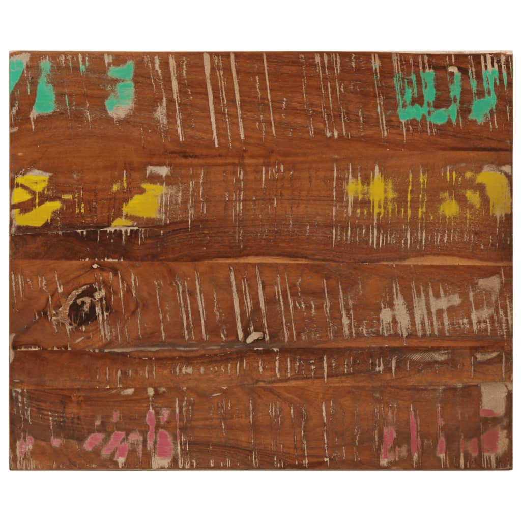 Dessus de table 60x50x3,8 cm rectangulaire bois massif récupéré - XIOS