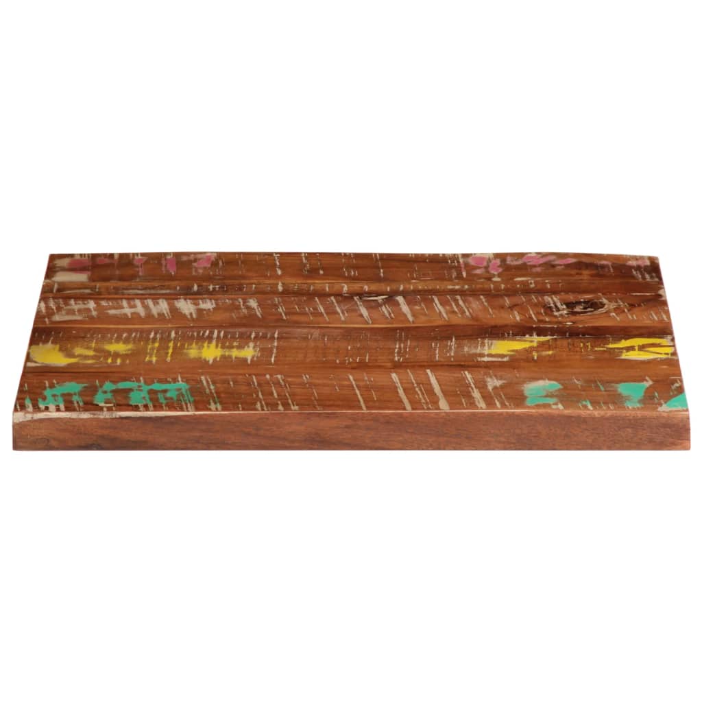 Dessus de table 60x50x3,8 cm rectangulaire bois massif récupéré - XIOS