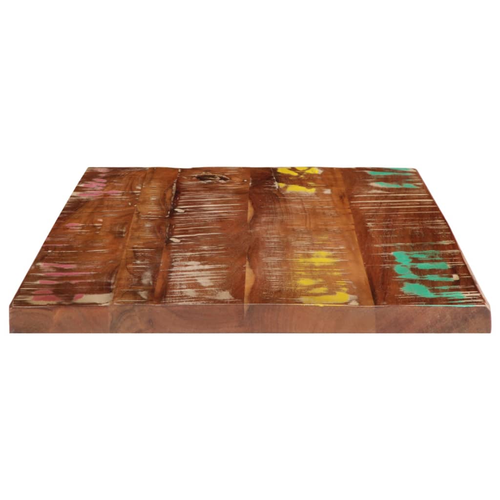 Dessus de table 60x50x3,8 cm rectangulaire bois massif récupéré - XIOS