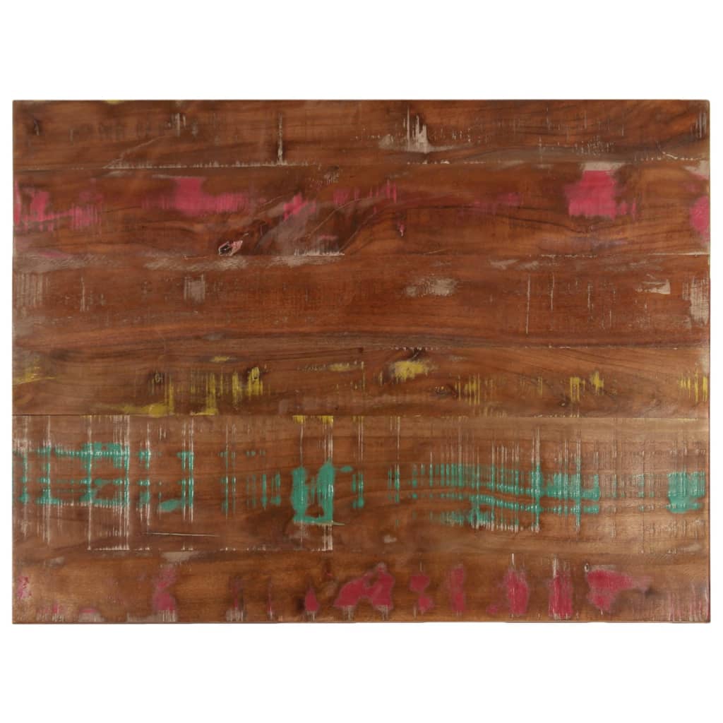 Dessus de table 90x50x3,8 cm rectangulaire bois massif récupéré - XIOS