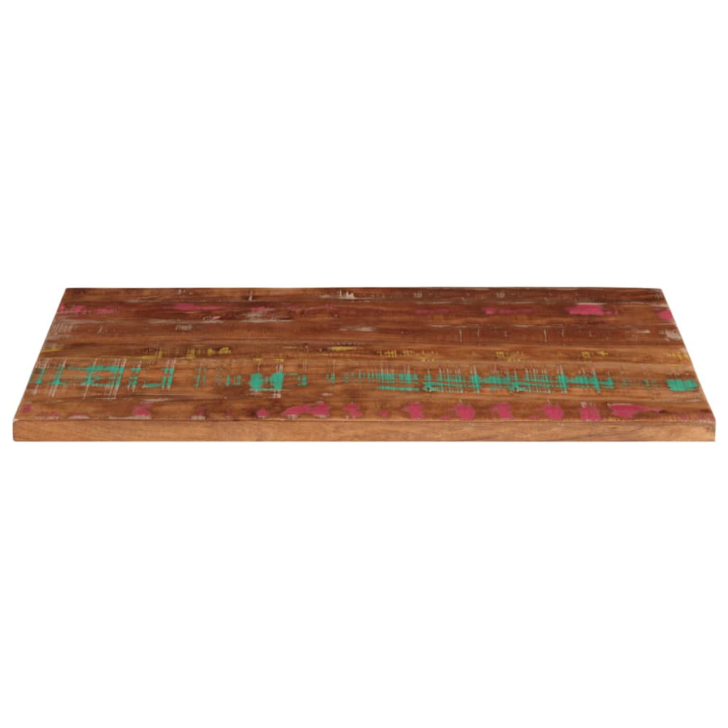 Dessus de table 110x50x3,8cm rectangulaire bois massif récupéré - XIOS