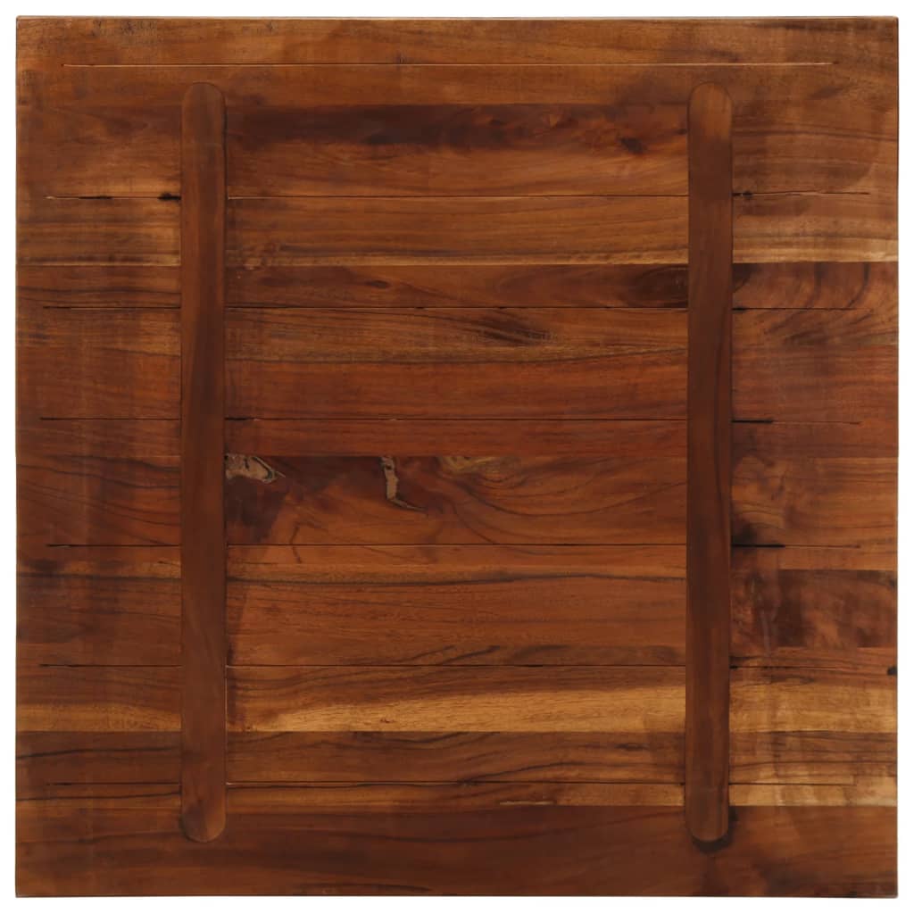 Dessus de table 70x70x3,8 cm carré bois massif de récupération - XIOS